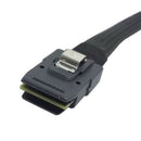 SFF-8087 Mini SAS 4i 36 Pin to 36 Pin 90 Degree Right Angled Cable 100cm
