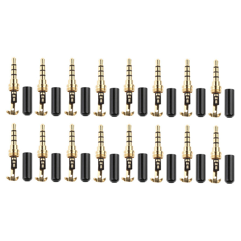 16Pcs 3.5mm Audio Male Plug Connector Head Cover For Headphone Earphone