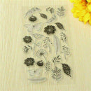 Feather Flower Silicone Clear Transparent Seal DIY Sheet Stamp Photo Album