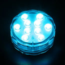 10 LED Lights RGB Submersible Waterproof Wedding Party Light Vase Base Flor L7R4