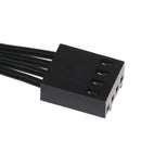 5 Port PC Fan Hub Splitter Speed Controller Adapter For 4 Pin PWM Fan Connec Ew