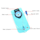 2L Big Mouth Water Bladder Bag Blue Hydration Camping Sport Bicycle Bike UYFG
