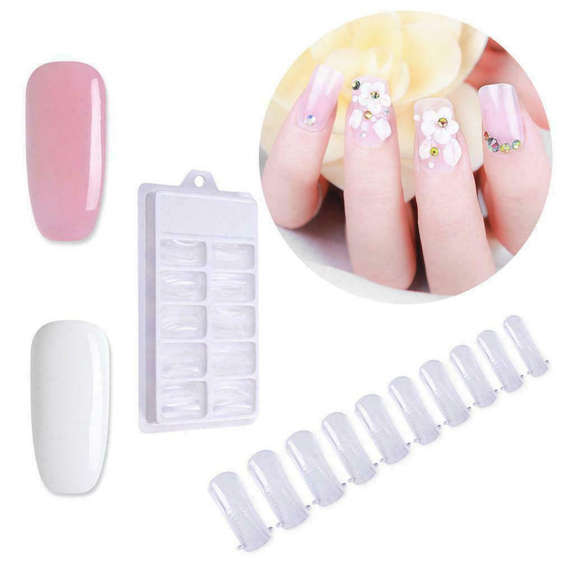 Poly Gel Nails Builder Extension Tips Clear UV Brush Gel Mold Tips PolyGel L8I5