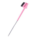 Double Sided Hair Edge Brushes Comb Pin Tail Hair Styling Tool (Pink) A