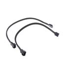 2pcs 4 Pin PWM Connector Case Fan Extension Power Cable for Compure CPUB.kz