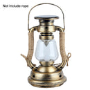 Solar LED Hanging Light Retro Metal Candle Lantern Outdoor Garden Decor Lamp