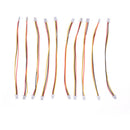10 x Mini Micro SH 1.0mm 3-Pin JST Double Connector Plug Wires Cables 100MM JR
