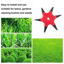 6 Steel Blades Razors Lawn Mower Trimmer Head Grass Eater New Brush Weed H8U8