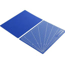 1xBlue A4 PVC Self Healing Cutting Mat Craft Quilting Grid Lines Printed Bo G5P4