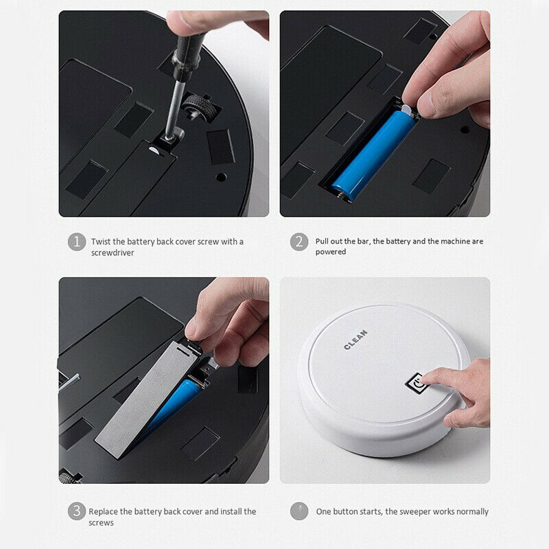 Automatic USB Charging Wireless Sweeping Robot Vacuum Cleaner Cordless Vacc