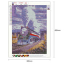 5D DIY Full Drill Diamond Painting Train Cross Stitch Embroidery Mosaic Kit
