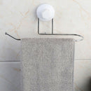 Metal Alloy Suction Cup Roll Holder Wall Mounted Bathroom Towel Organizer Hanger