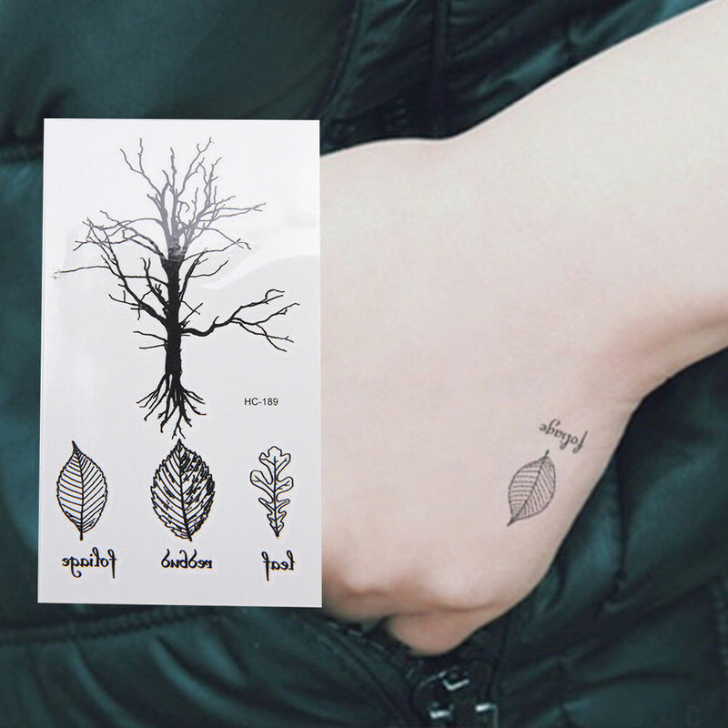 Leaf Tree Temporary Tattoos Body Arm Leg Waterproof Flash Tattoo Stickers B Bj