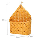 Natural Fir Handmade Wall Hanging Woven Basket Flower Fruits Storage Case