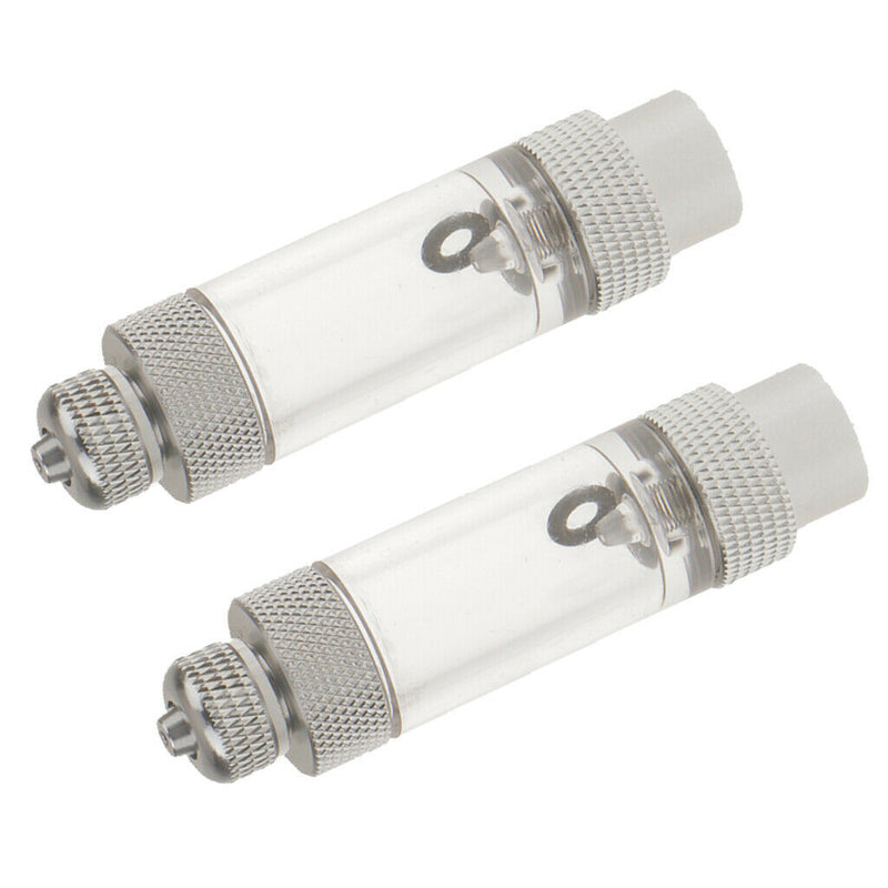 2 Pcs Aluminium Aquarium Inline CO2 Bubble Counter With Check Valve