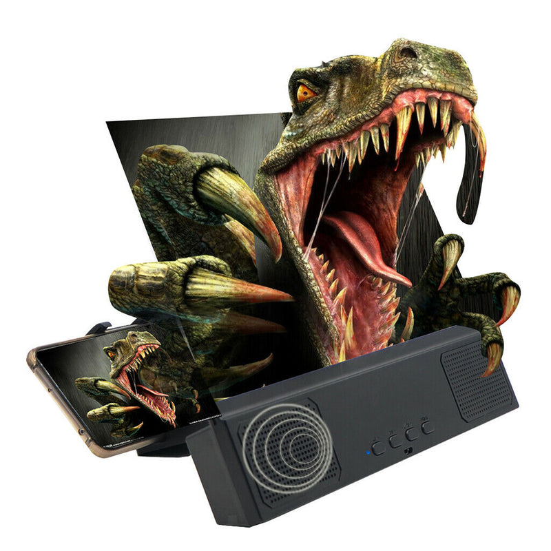Folding 12 "Bluetooth Speaker Screen Phone For Movies Video Games