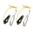 2pcs Downrigger Release Clip Power Grip Plus Adjustable Clip 17" Leader Snap