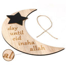 Islam Ramadan Wood And Star Pendant Mubarak DIY Hanging Decor Eid Moon Wall GSQR