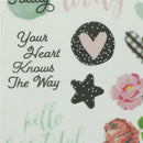 4x lovely day rub on set for scrapbooking diy photo album/card making crafts!j