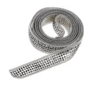 Hot-Fix or Sew-On Beaded Crystal Rhinestone Trim by Yard for Bridal Belt Wedding