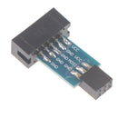 1Pc 10Pin To 6Pin Adapter Board For AVRISP USBASP STK500 Interface ConverteSEAU