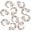 10 Enameled Butterfly&Flower Love Flatback Buttons DIY Wedding Embellishment