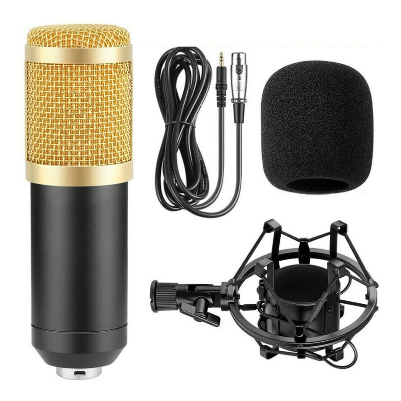 BM-800 Condenser Microphone Professional Broadcasting Studio Recording Mic Kit b