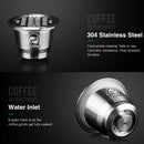 Metal Coffee Capsule Cup for Nespresso Grinds Filter with Powder Hammer