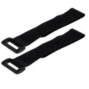 10x Reusable Nylon  Strap Cable Tie Wire Rope with Buckle Black