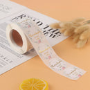500pcs/roll Bronzing flower decoration Stickers for seal labels gift PackagSEAU