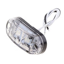 10 Pieces Waterproof White 2 LED Side Marker Indicator Lights Truck Trailer