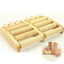 5 Roller Stress Relax Pain Relief Yoga Portable Foot Massager Wooden Elderly