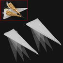 50pcs Clear Cone Snack Sweet Display Favor Gift Party Food Cellophane Bags  ettr