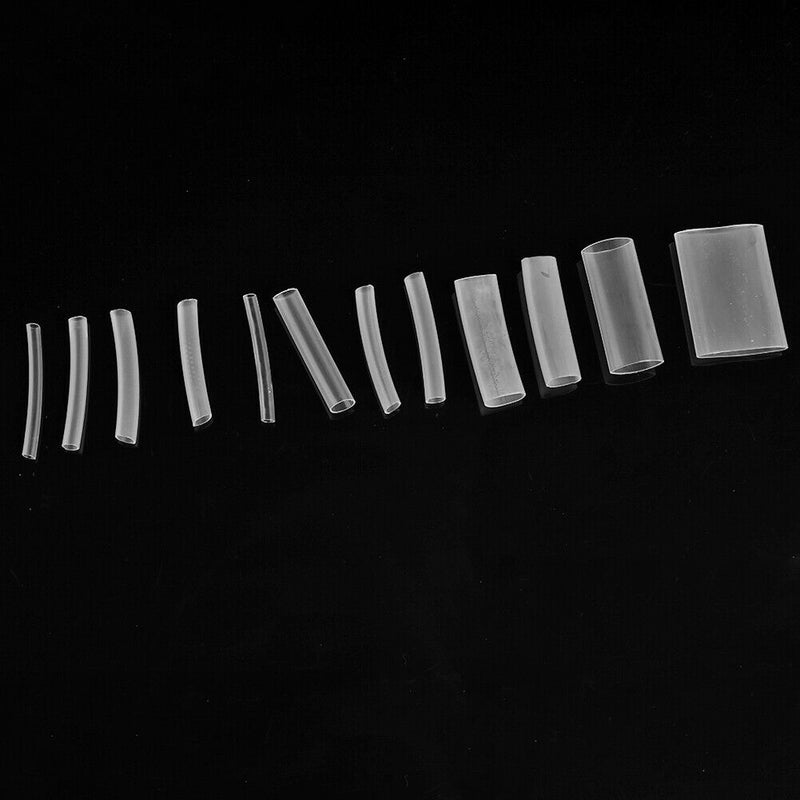 275pcs 2:1 Clear Heat Shrink Tube Electrical Wrap Wire Sleeve Tubing Set