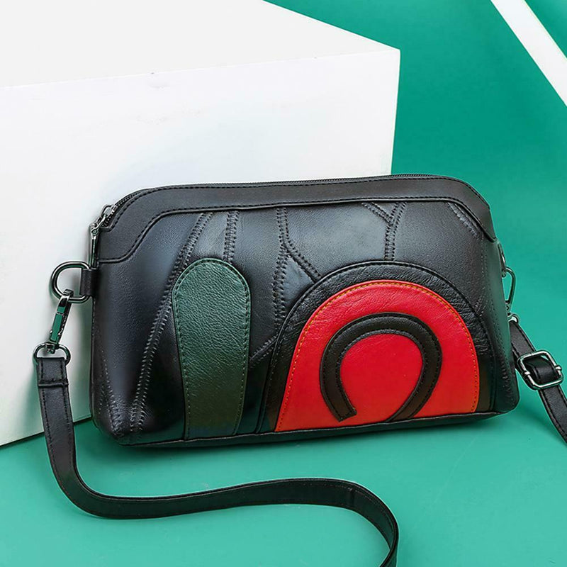 Leather Soft Crossbody Handbag Women Print Shoulder Messenger Clutch Bags