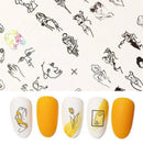 Abstract Art Design Mixed DIY Nail Art Water Transfer Stickers Decals Manicure