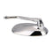 2PCS Motorcycle Oval Chrome Rear View Glasses Mirror For Ducati KTM KawasakiJ 3C