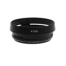 2 in 1 Metal Lens Hood & Adapter Ring for Fuji Finepix X100 X100S X100T X70