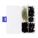 120pcs Carp Fishing Safety Clips & Q Shape Swivels Rigs Tube Terminal Tackle