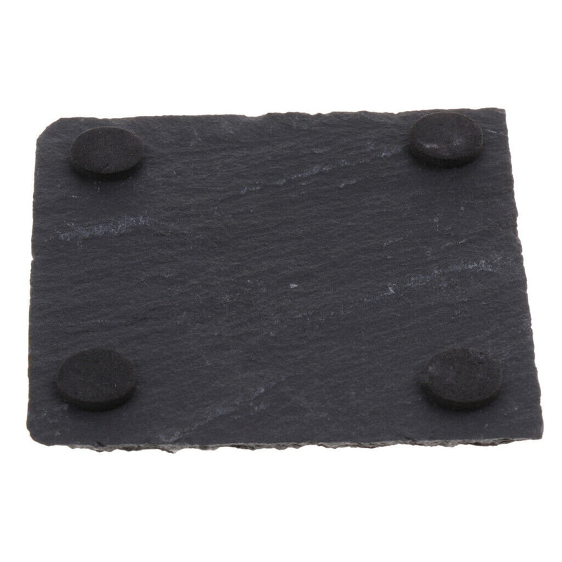 2x Stone Coasters Set - Natural Edge Stone Drink Coasters for Bar and Home