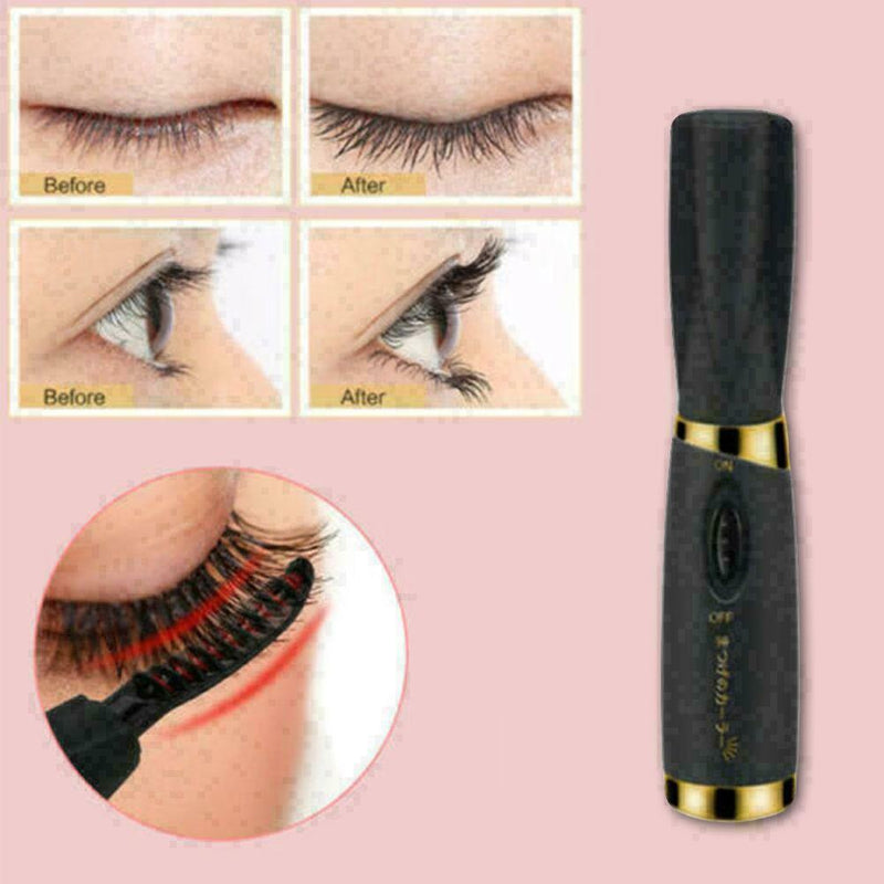 Portable Long Lasting Makeup Electric Heated Curving Eyes Lashes Eyelash Cu R5Q7