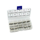 100Pcs/set Fast Blow 0.2A-15A Car Truck Glass Tube Fuses Assorted Kit Sunlephant