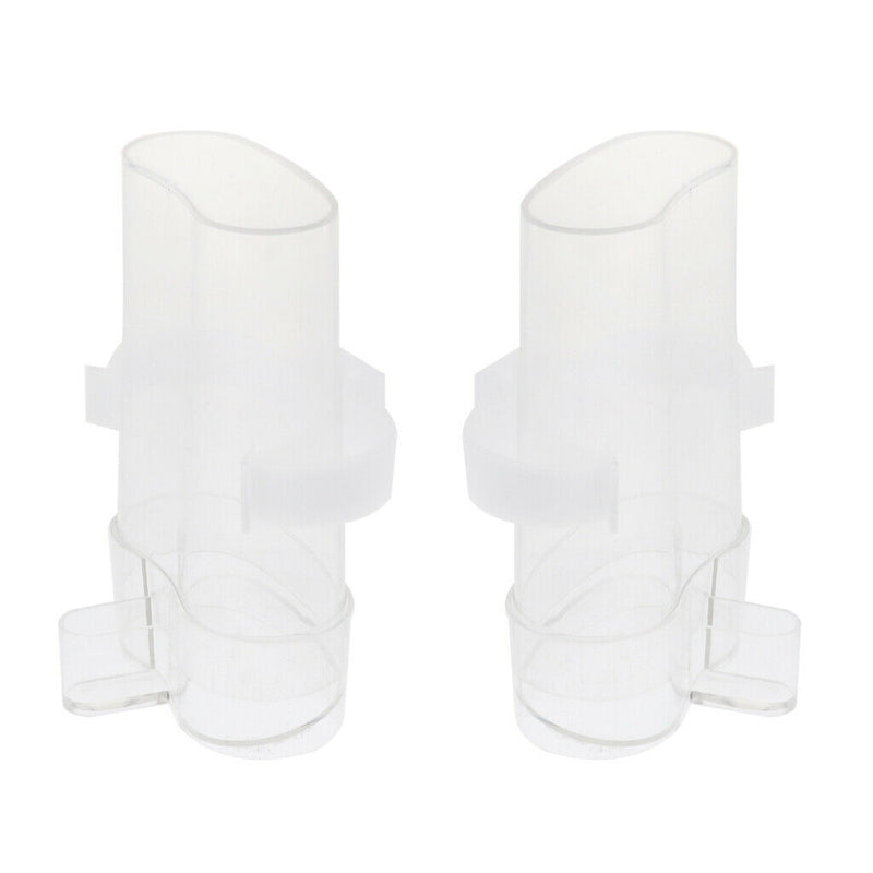 2 Pack Bird Waterer Bird Feeders, Bird Feed Water Dispenser, Clear Pet Feeder