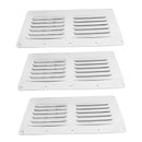3pcs Metal Square Air Vent Louver, Boat Ventilation Hatch, Ventilator Grill