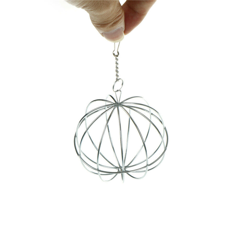 Stainless Steel Round Sphere Food Feed Dispenser Rabbit Pet Hanging Ball Toys  Z