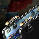 For iOS Android Phone 2x Metal Trigger Game Controller for PUBG Mobile Gamepad