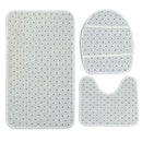 1X(3Pcs/Set Print Non Slip Toilet Bathroom Pad Tiger Pattern Carpet Absorbe