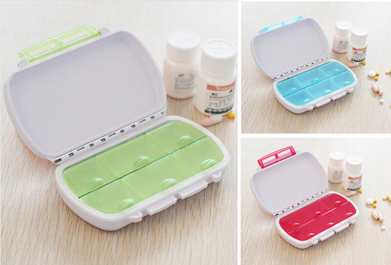 6 Day Holder Weekly Medicine Storage Organizer Case Container Tablet Pill  gN