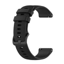 20mm Silicone Replacement Watch Band Wrist Strap for Polar Ignite (Black)