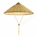 Vietnamese Japanese Coolie Straw Bamboo Cone Sun Hat Garden Farmer Fishing R8X2